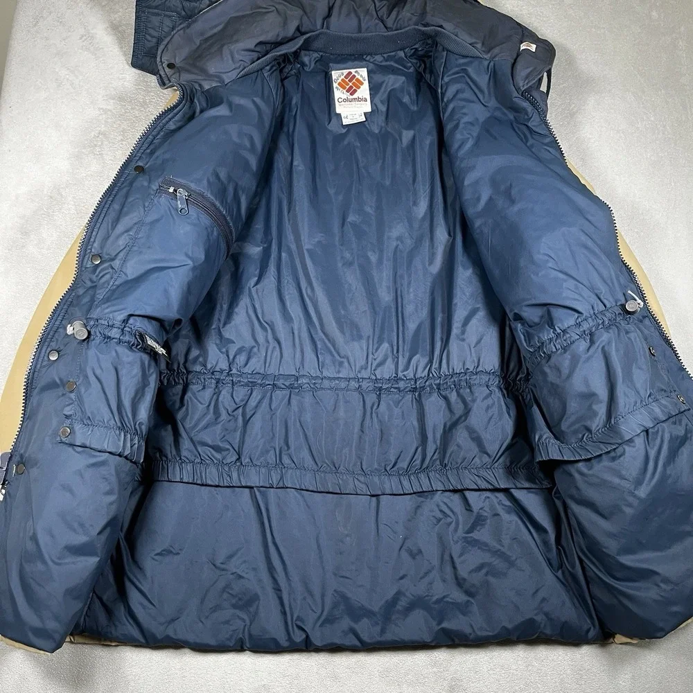 Vintage 80s Columbia Hooded Puffer Parka Jacket Men L‎ Gore-Tex Outdoors Hunting